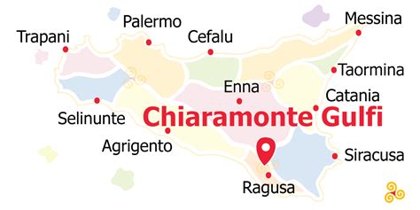 Mappa storica dell'area di Chiaramonte Gulfi con indicazioni dei siti antichi