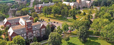 Foto aerea del campus principale del Nazareth College a Rochester, NY