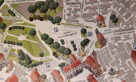 Mappa della zona di Casoria Centro Storico con indicazione di Piazza Santa Croce n°1