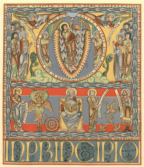 Illustrazione storica di manoscritti miniati raffiguranti la preghiera del Signore