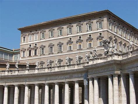 Veduta esterna del Palazzo Apostolico in Vaticano
