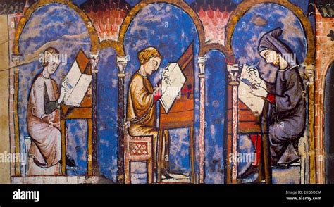 Monaci che cantano in una cappella