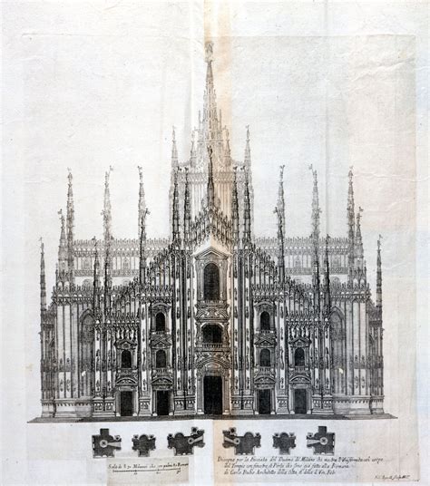 Ricostruzione o disegno storico della facciata ovest del castello prima della sua demolizione