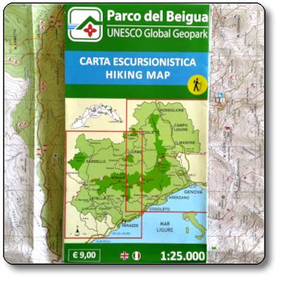 Segnaletica per sentieri escursionistici nel Parco del Beigua