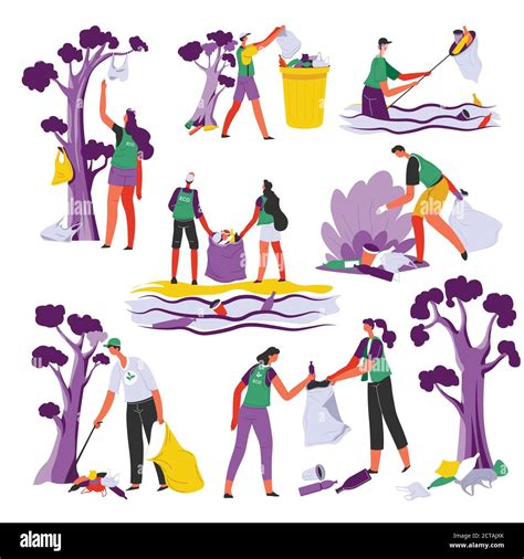 Illustrazione: persone che si prendono cura dell'ambiente o l'una dell'altra