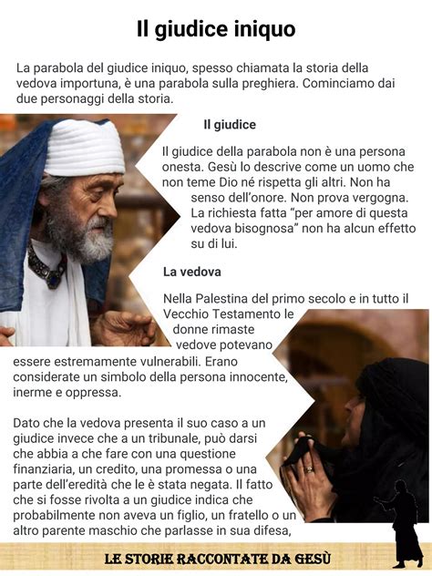 Infografica sulla parabola della vedova e l'obolo