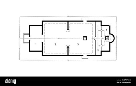 Schema architettonico della cappella con indicazione degli elementi brunelleschiani e delle modifiche settecentesche