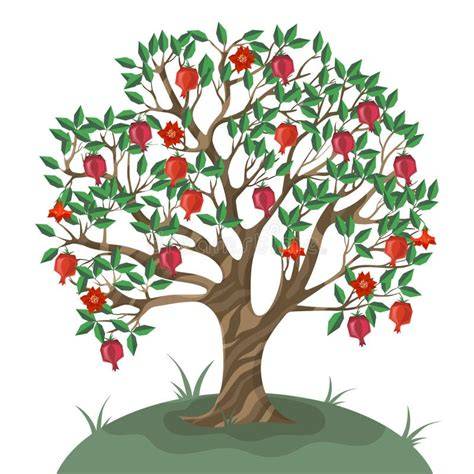 Illustrazione simbolica di un albero di melograno piantato dai bambini per una commemorazione