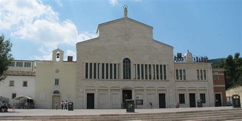 Pianta del Santuario San Pio da Pietrelcina con indicazione delle chiese
