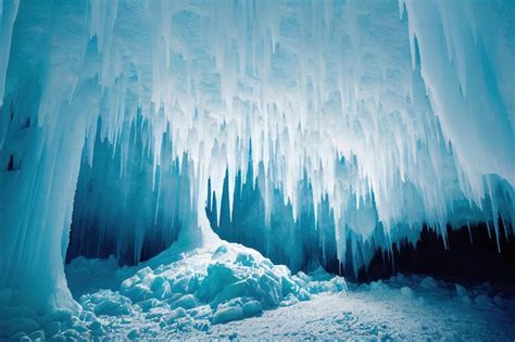 Infografica o foto di presepe vivente all'interno di una grotta con stalattiti e stalagmiti
