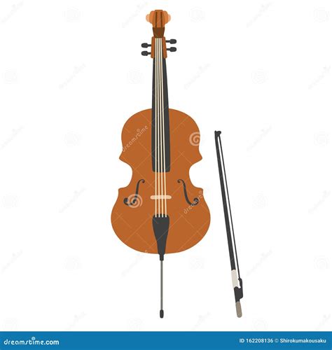 Illustrazione di un violoncello antico