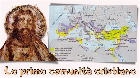 Mappa dell'Africa del Nord con le prime comunità cristiane e la diffusione dell'Islam