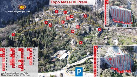 Mappa della località di Prabi con indicazione dell'Eremo di San Paolo