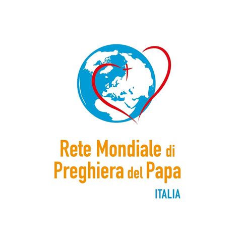 Logo ufficiale della Rete Mondiale di Preghiera del Papa con un'immagine del Papa in preghiera