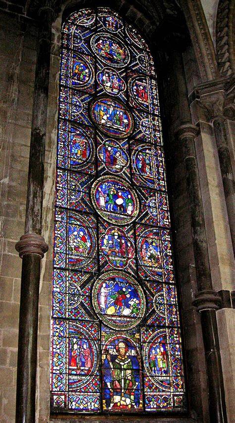 Vetrata della Cattedrale di Canterbury raffigurante scene della vita di Thomas Becket