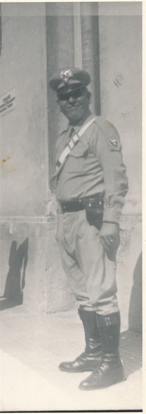 Francesco Spanò in uniforme dei Carabinieri, possibly during his time with Dalla Chiesa