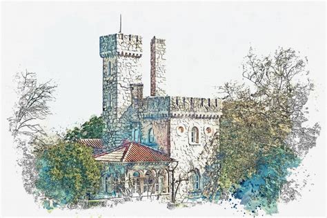 Illustrazione di un antico castello longobardo