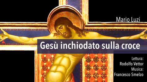 Rappresentazione iconografica di Gesù inchiodato sulla croce con i due malfattori ai lati