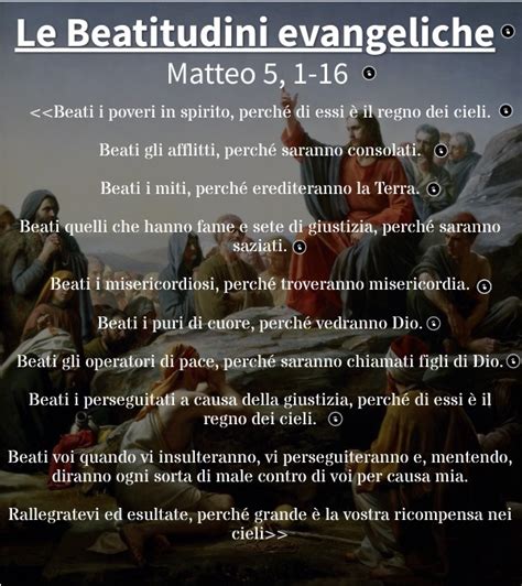 Immagine di un segnalibro con le beatitudini evangeliche, come dono per i catechisti.