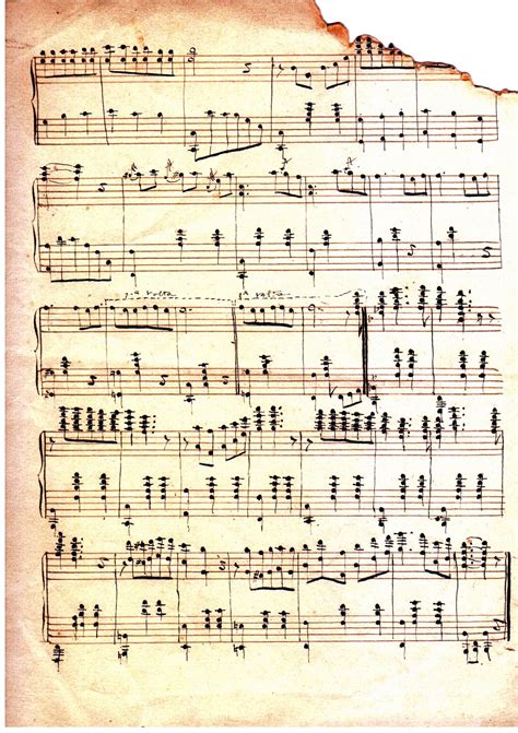 Immagine di vecchi spartiti musicali