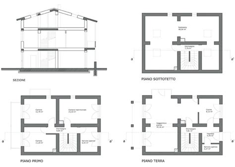 Pianta e sezione dell'edificio cultuale ipogeo