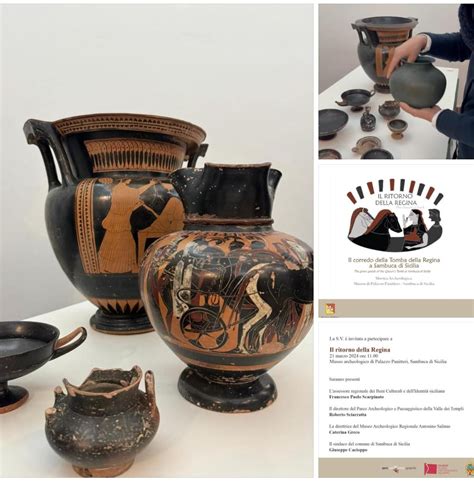 Reperti del corredo funerario della tomba di Via Nitti