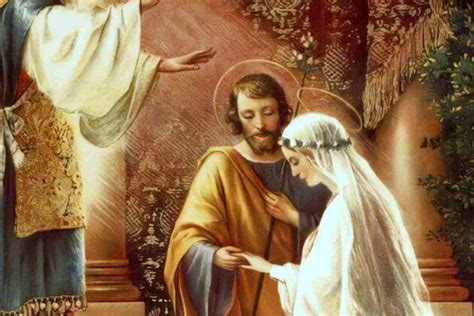 Illustrazione del matrimonio di Maria e Giuseppe