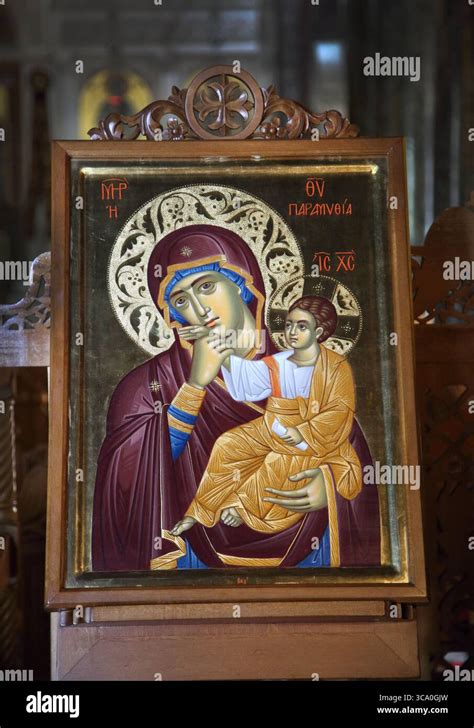 Dettaglio di un'icona della Theotokos