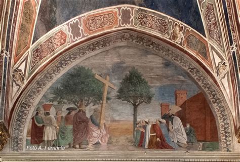Eraclio riporta la Croce a Gerusalemme, affresco di Piero della Francesca, dettaglio di Eraclio scalzo