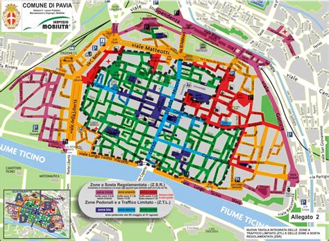 Mappa storica dell'area di Campo Camino a Pavia con indicazione del ritrovamento