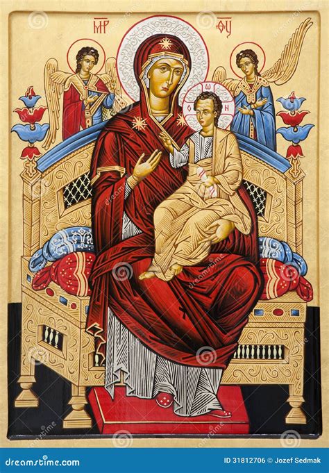 Icona della Vergine Maria che medita