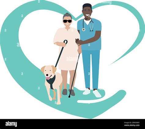 Illustrazione di una suora medico che assiste una paziente in Africa