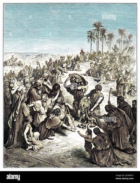 Illustrazione biblica di Gesù con i poveri
