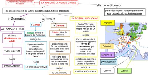 Mappa schematica della diffusione delle chiese evangeliche in Italia
