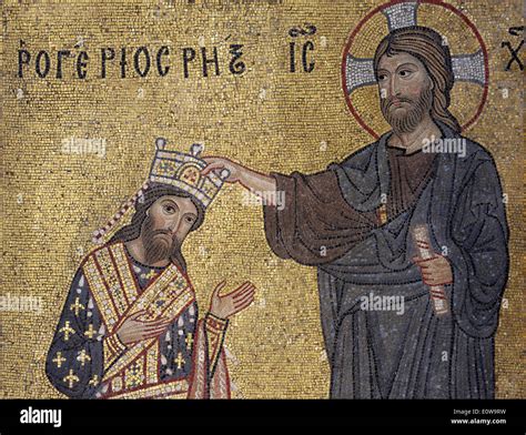 Rappresentazione di Ruggero II incoronato da Gesù (Mosaico della Martorana)