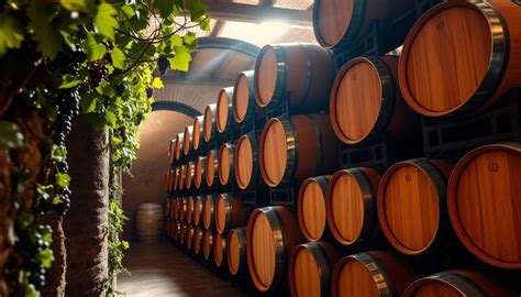 Infografica sulla vinificazione in barrique e affinamento in botte di rovere