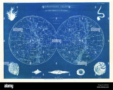 illustrazione stilizzata della volta celeste con stelle, simile a mappe astronomiche antiche