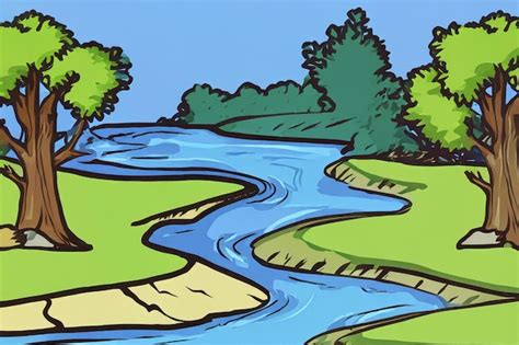 disegno di un fiume di luce stilizzato o rappresentazione visiva della luce divina