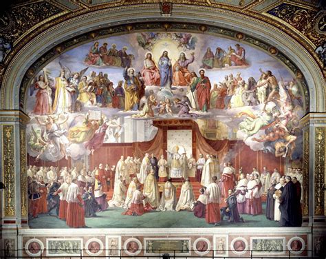Incisione storica della proclamazione del Dogma dell'Immacolata Concezione da parte di Papa Pio IX