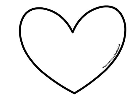 Disegno di un cuore pulito e luminoso per un bambino
