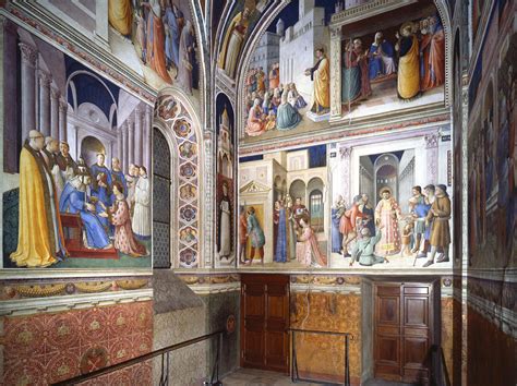 Dettaglio fotografico degli affreschi di Beato Angelico nella Cappella Niccolina