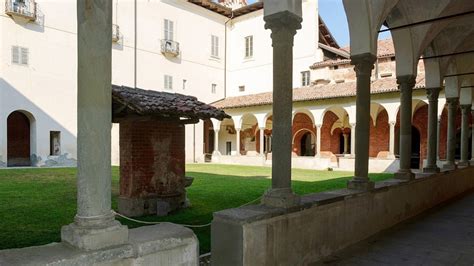 Il chiostro dell'Abbazia di Morimondo con i suoi porticati