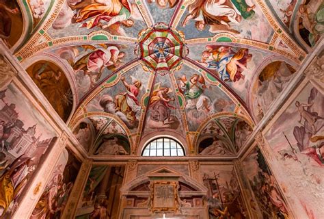 Illustrazione di una cappella del Sacro Monte di Orta San Giulio dedicata a San Francesco