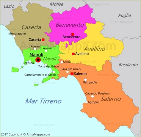 Mappa della zona di Giugliano in Campania con indicazione dello studio medico