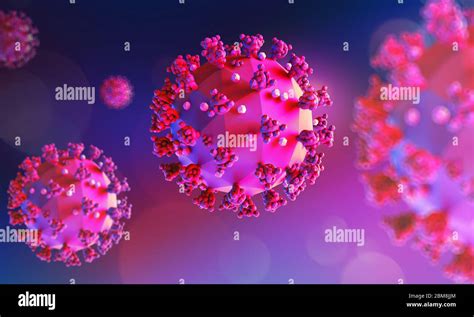 Illustrazione stilizzata del virus Covid-19