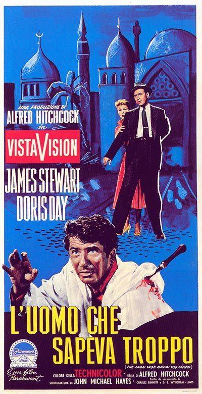 Locandina del film L'uomo che sapeva troppo del 1956