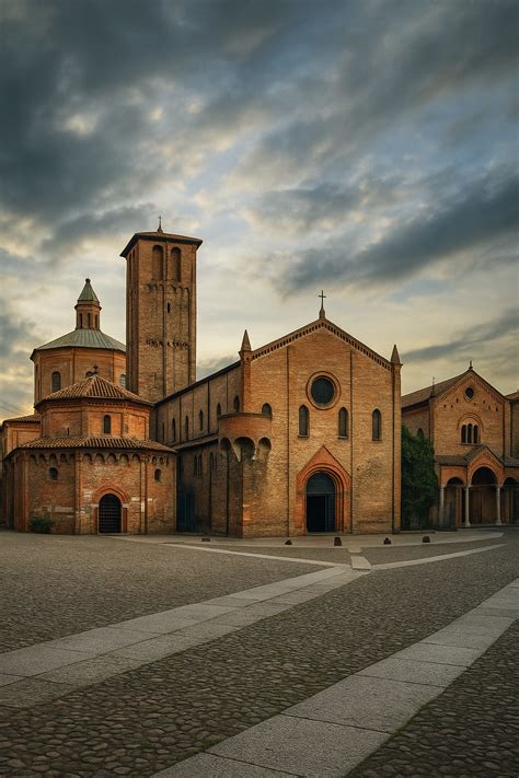 Veduta panoramica del complesso monastico di Cernica situato sulle isole del lago