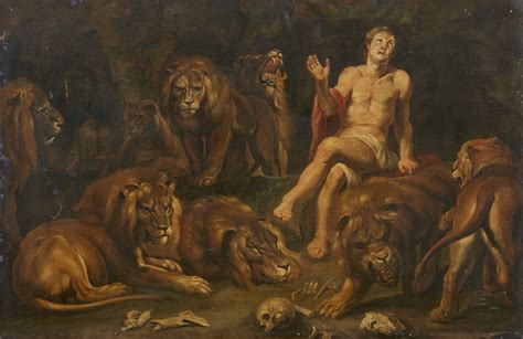 Rappresentazione artistica del profeta Daniele nella fossa dei leoni