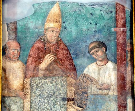 Ritratto di Bonifacio VIII o affresco che lo raffigura (es. Giotto)