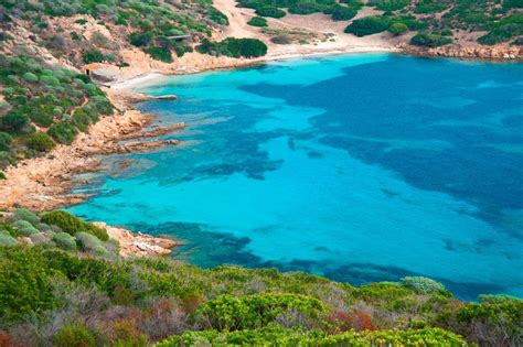 Mappa dell'isola dell'Asinara con indicazione di siti storici